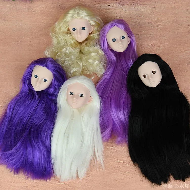 Кукольная голова без макияжа с искусственными элементами для косплея 1/4 BJD SD