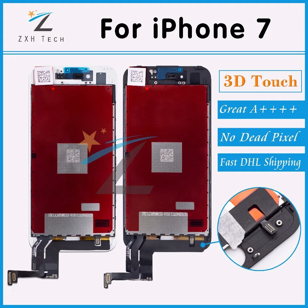 Класс AAA для iPhone 7 ЖК-дисплей экран Замена объектива Pantalla plus Ecran сенсорный