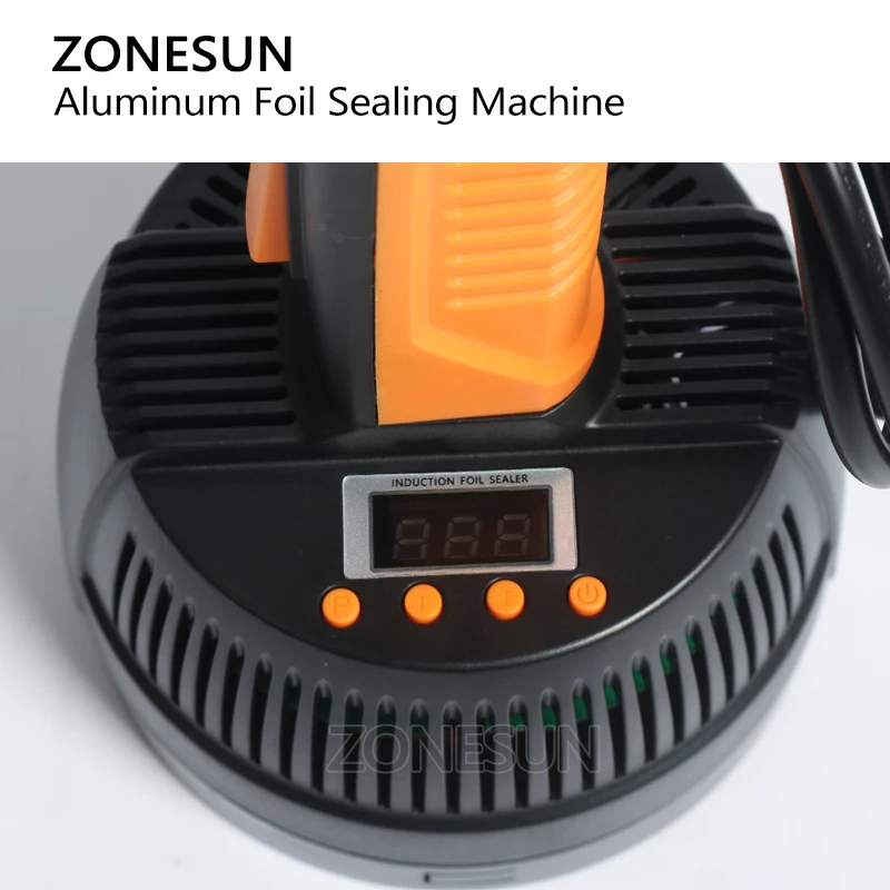 ZONESUN Электромагнитная Индукционная машина для запечатывания бутылок крышек из