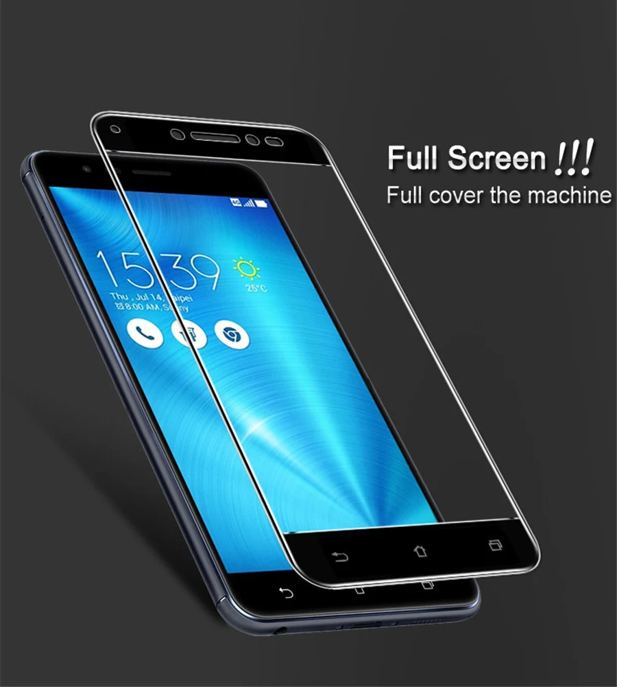 Закаленное стекло для ASUS Zenfone Live ZB501KL 9H 3D полное покрытие Передняя Защитная пленка