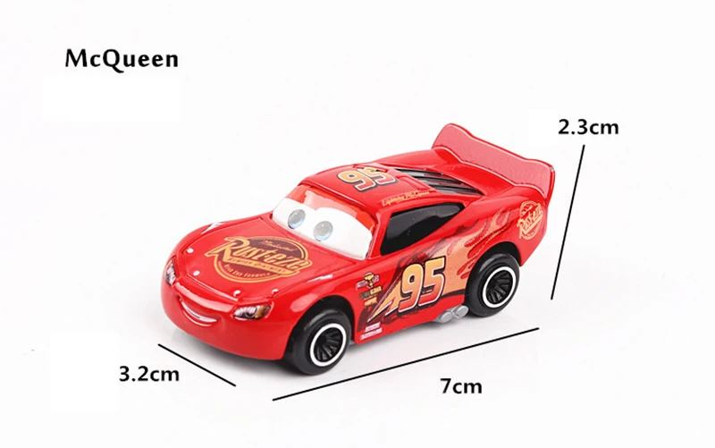 7 шт./компл. disney "тачки 3 Lightning McQueen Джексон Storm Крус Mater Мак дядя грузовик 1:55 литья под давлением металлический автомобиль модель игрушка для мальчиков