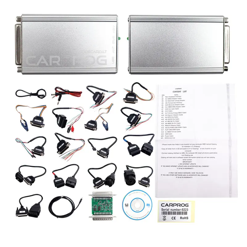 Инструменты для настройки чипа ECU Carprog V10.0.5 полный комплект ремонта автомобиля