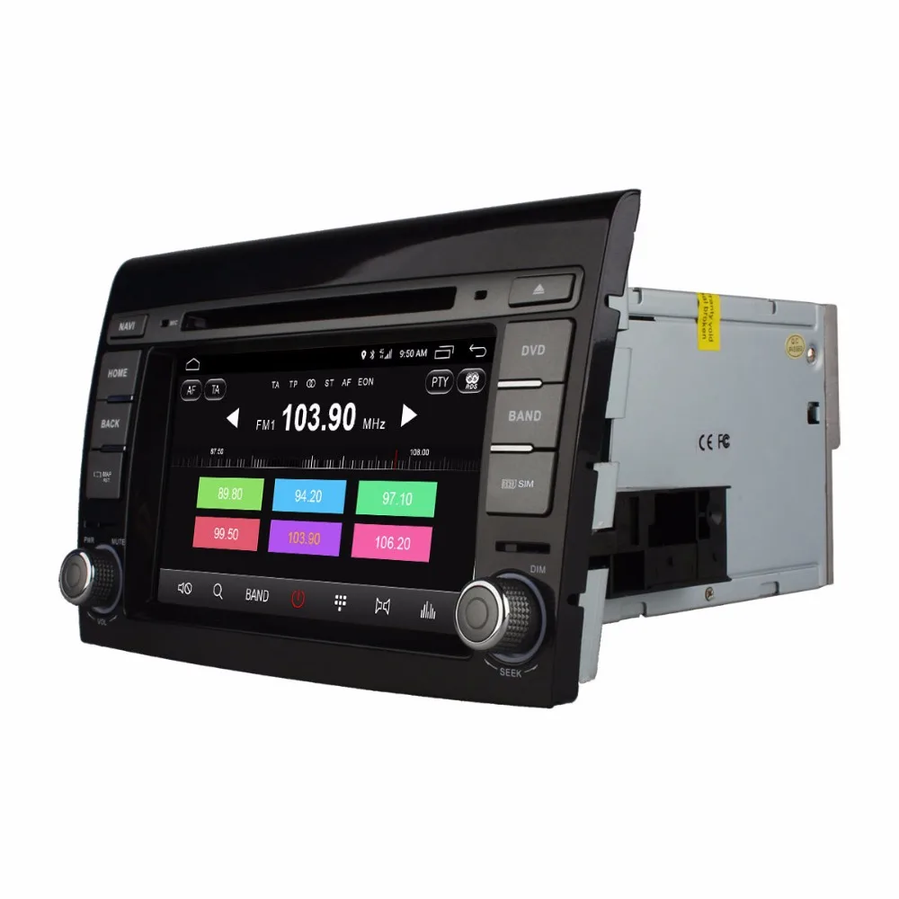 Автомобильный DVD-плеер HD 1024 Octa Core 2 Гб RAM Android 6 0 для Fiat Bravo 2007 2008 2009 2010 2011 2012 2013 2014 GPS