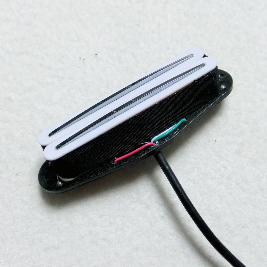 Alnico dual coil rail single electric guitar pickup с плоской Опорной пластиной и 4 шнурами выходной