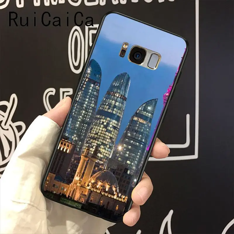 RuiCaiCa azerbaian buta flag черный ТПУ Мягкий силиконовый чехол для телефона Samsung Galaxy S8 S7 edge S6