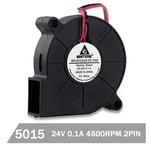 Вентилятор для 3D-принтера Gdstime, 24 В, 50 мм, 5015 дюйма, 50 мм