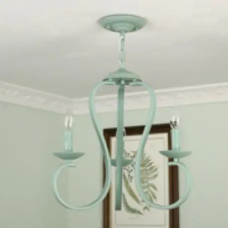 green 3 headed light Европейский сад железная люстра светильник светодиодный подвесной светильник 3 4 6 8 arms E14 Свеча светильник Черный Белый Зеленый современный декоративный светильник - Цвет абажура: green 3 headed light