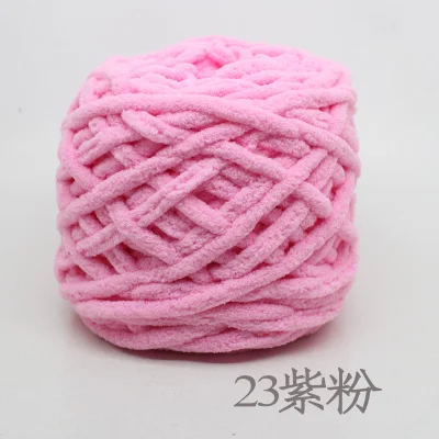 23 1 шт = 100 г thick cotton yarn Мягкая теплая толстая шерсть ледяная пряжа молочный хлопок линия грубой шерсти вязание крючком Пряжа ручной вязки пряжа для шарфа обувь свитер - Color: 23