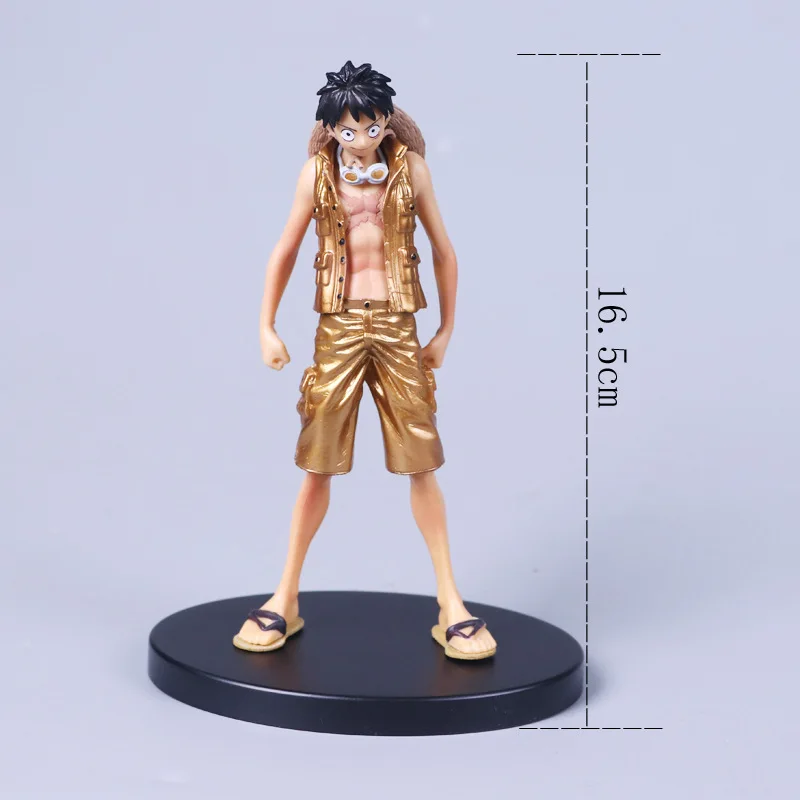 Аниме one piece action golden Roronoa Zoro Monkey D Luffy Vinsmoke Sanji ПВХ экшн фигурка коллекционные модели