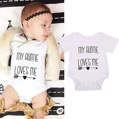 Боди с надписью My autie Love Me для маленьких мальчиков и девочек комбинезон короткими
