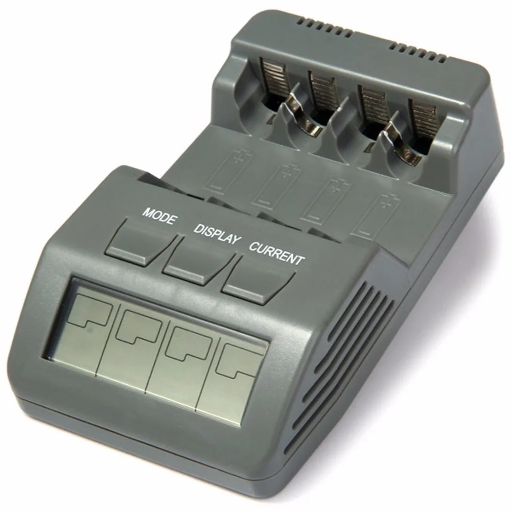 Opus BT-C700 4 слота интеллектуальное AA AAA зарядное устройство с ЖК-экраном ЕС Plug Ni-MH NiCd зарядное устройство