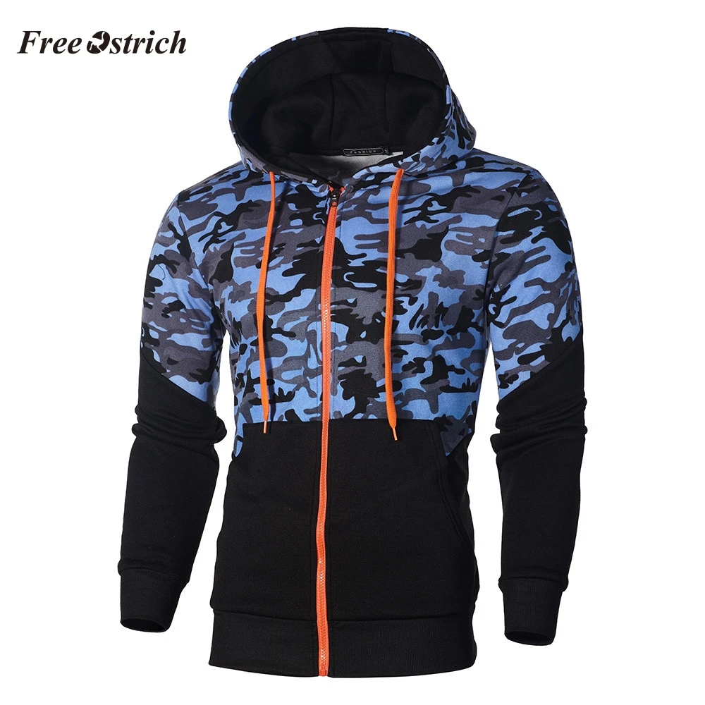 Бесплатная доставка мужской Камуфляжный спортивный кардиган толстовка с