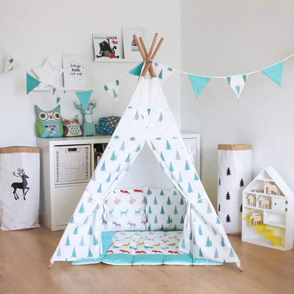 Вигвам с голубым деревом тип палатка вигвам фотопалатка | Игрушки и хобби