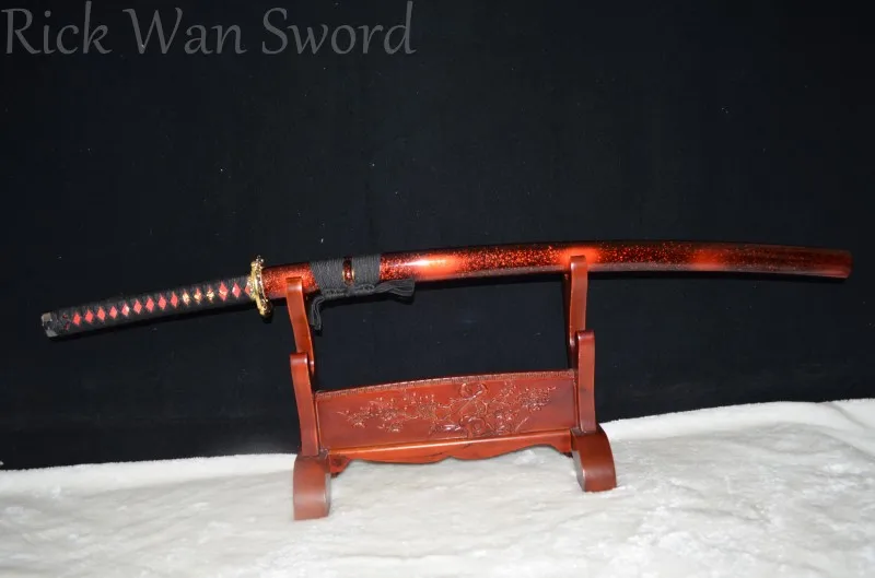 

HIGH QUALITY HANDMADE Japanese samurai sword katana black 1060 high carbon steel full tang