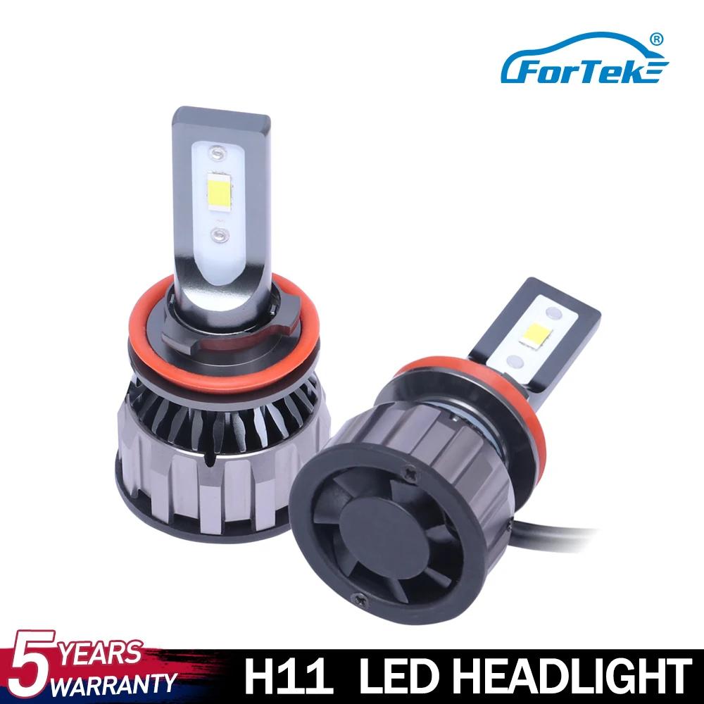 FORTEK светодиодные лампы для фар набор преобразования CSP чипов Экстрим супер яркий