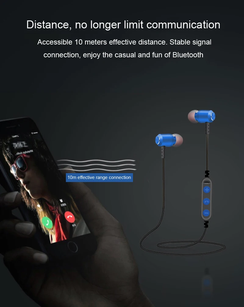 Модные магнитные Bluetooth Eaphone V5.0 стерео спортивные водонепроницаемые наушники беспроводные наушники-вкладыши с микрофоном для iPhone samsung