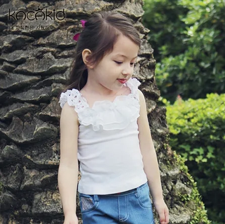 Детская хлопковая рубашка без рукавов с цветочным принтом|children girl shirts|girls shirtscute