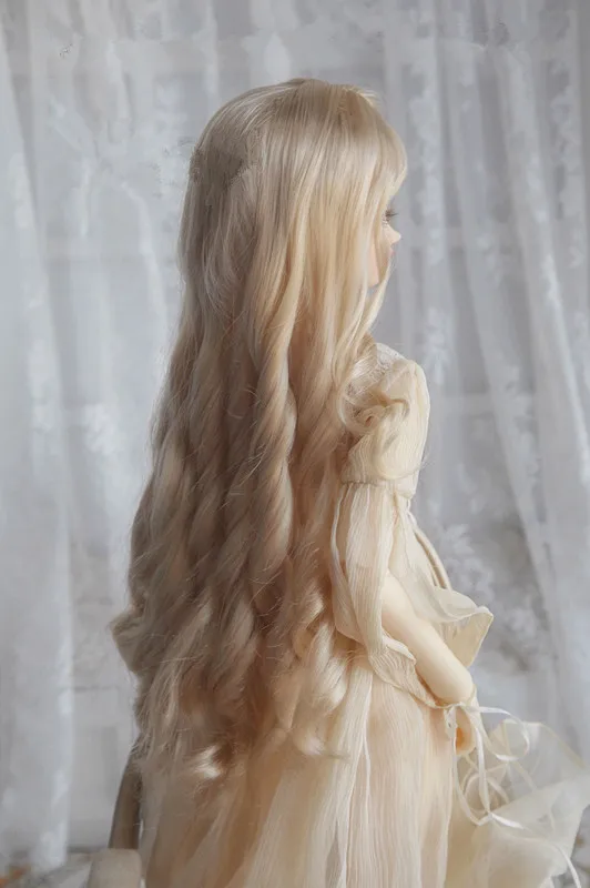 BJD кукла шелк имитация мохера парик груша ролл подходит для 1/3 1/4 MSD DD гигантские куклы аксессуары