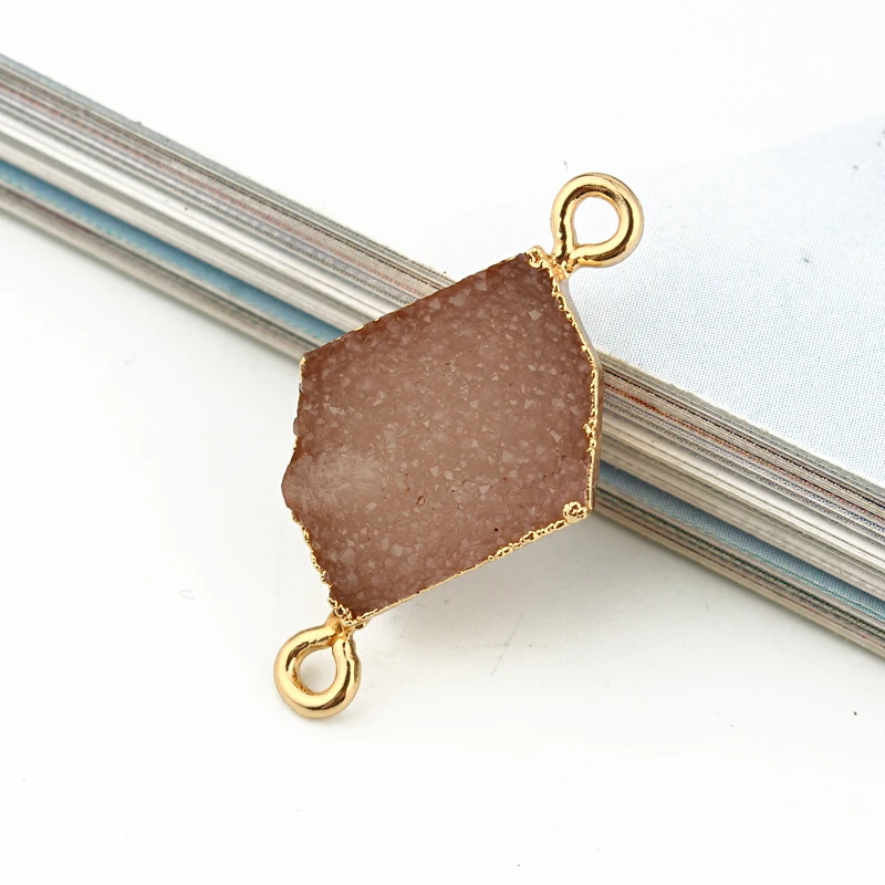 2pcs Geometric Resin Bracelet Connector Findings Charms Two Hole Jewelry Making Women Earrings Necklace Pendant Accessory F264 | Украшения