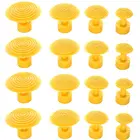 Инструменты для ремонта вмятин без покраски, 16 шт., высококачественные прочные желтые клеевые вкладыши, присоска, набор для ремонта автомобиля