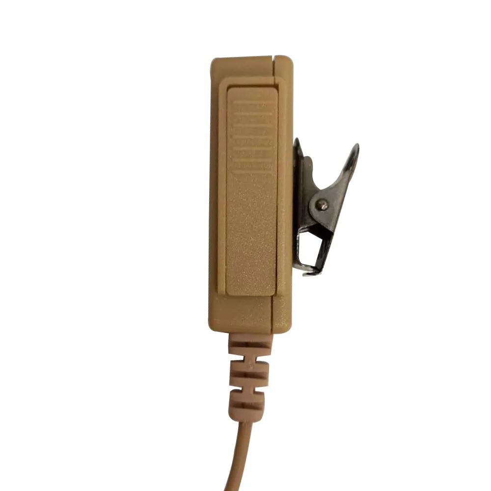 2-контактный бежевый телесный цвет воздушная гарнитура наушник микрофон PTT для