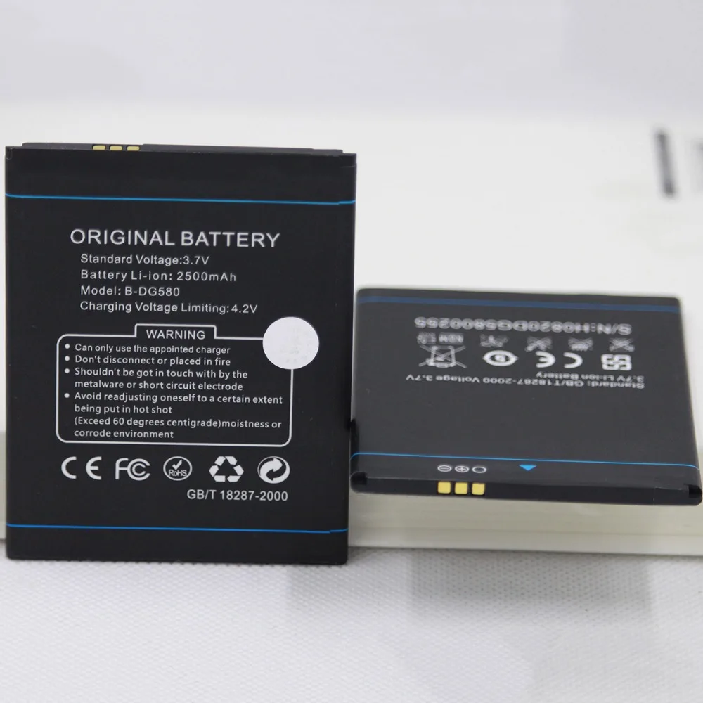 10 шт./лот ISUNOO B-DG580 Аккумулятор Для Doogee Kissme DG580 2500mah B мобильный телефон внутренняя