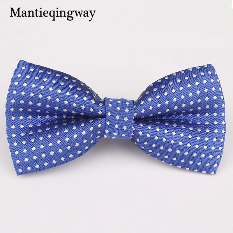 Mantieqingway/Детский галстук бабочка в горошек полиэстер пряжа обтягивающий для
