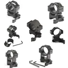 1 пара охотничьего прицела 30 мм25,4 мм QD быстросъемное крепление для прицела 30 мм подходит для 20 мм планка Вивера Пикатинни прицел быстросъемный