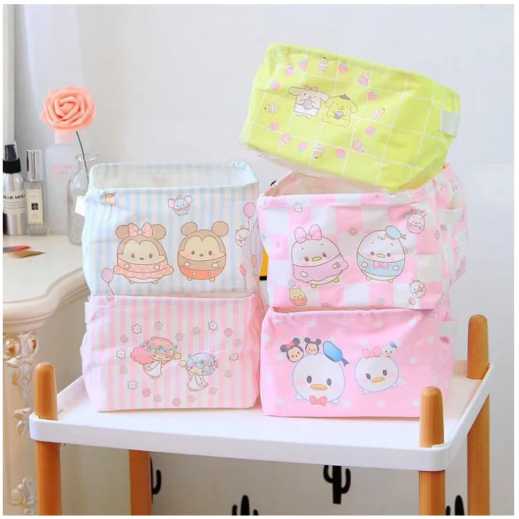 Складная хлопковая корзина для одежды с героями мультфильмов Beauty Le Di хранения