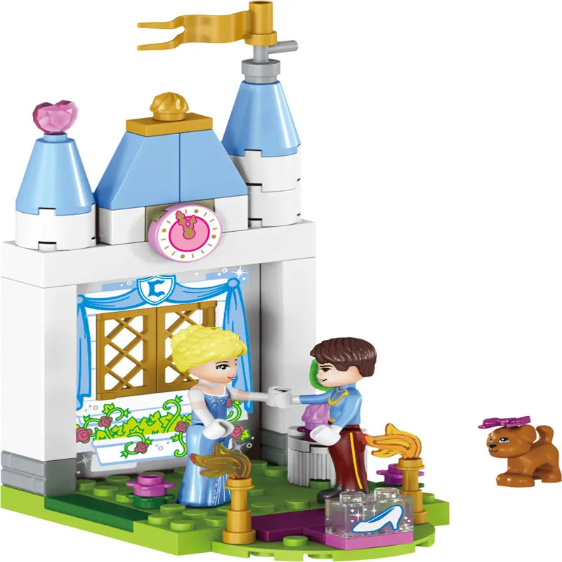 122 шт Legoings Золушки тыквы каретки игрушка детская сборки строительные блоки