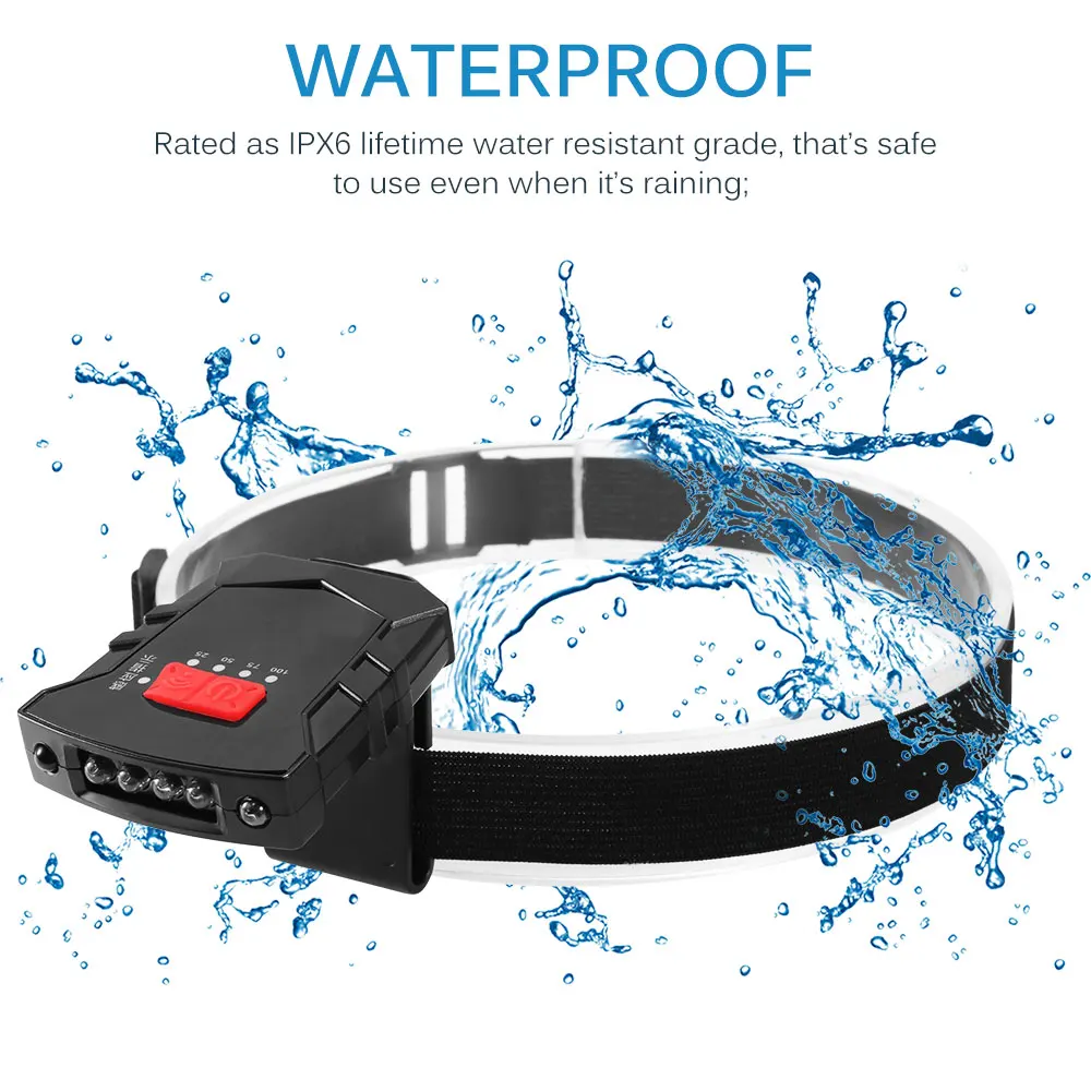

LED Sensor Headlamp Portable USB Rechargeable Wave-Sensing Soft Light Super Bright Clip Cap Lamp Outdoor Night Fishing
