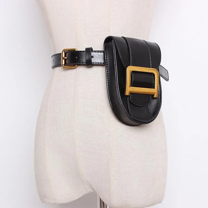 Black Waist bag Женская поясная сумка, поясная сумка, пояс под змеиную кожу, модная набедренная посылка, Женская поясная сумка высокого качества, сумка для мобильного телефона - Цвет: Black Waist bag