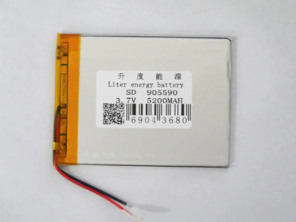 Полимерный производитель прямой маркетинг 905590 3 7 V 5200mAh Большая емкость мобильный