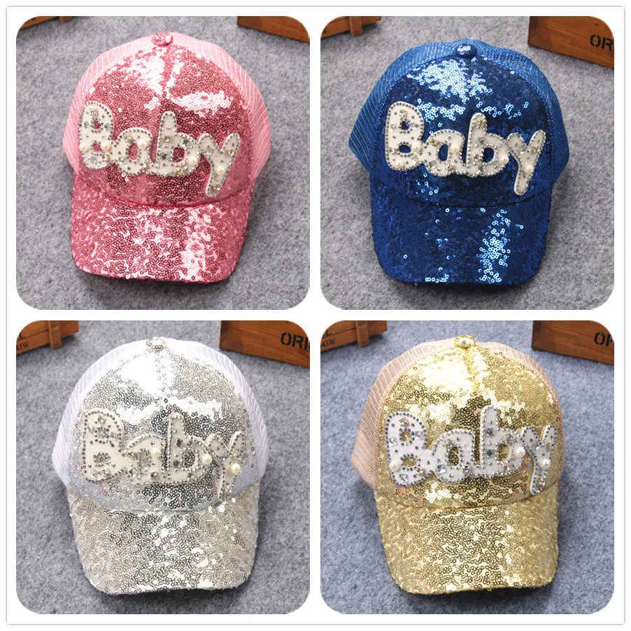Kids Cartoon Casquette Flat Snapback Cap Children Cotton Baseball Baby Boys and Girls Sequins Hip-Hop Hats 2017 | Детская одежда и
