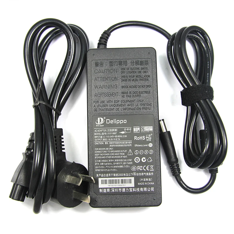 19,5 V 6.7A 130W адаптер переменного тока зарядное устройство для ноутбука DELL PA-4E DA130PE1-00, JU012 CM161 OCM161 330-1829 330-183 источник питания Delippo