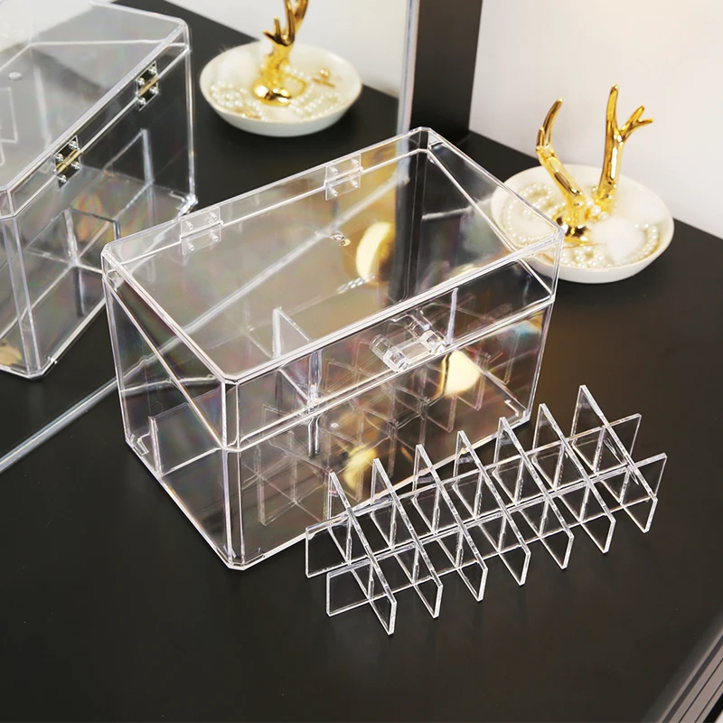 AF 12 Grids Transparent Acrylic Lipstick Holder Lip Gloss Storage Clear Lipgloss Organizer For Box | Дом и сад