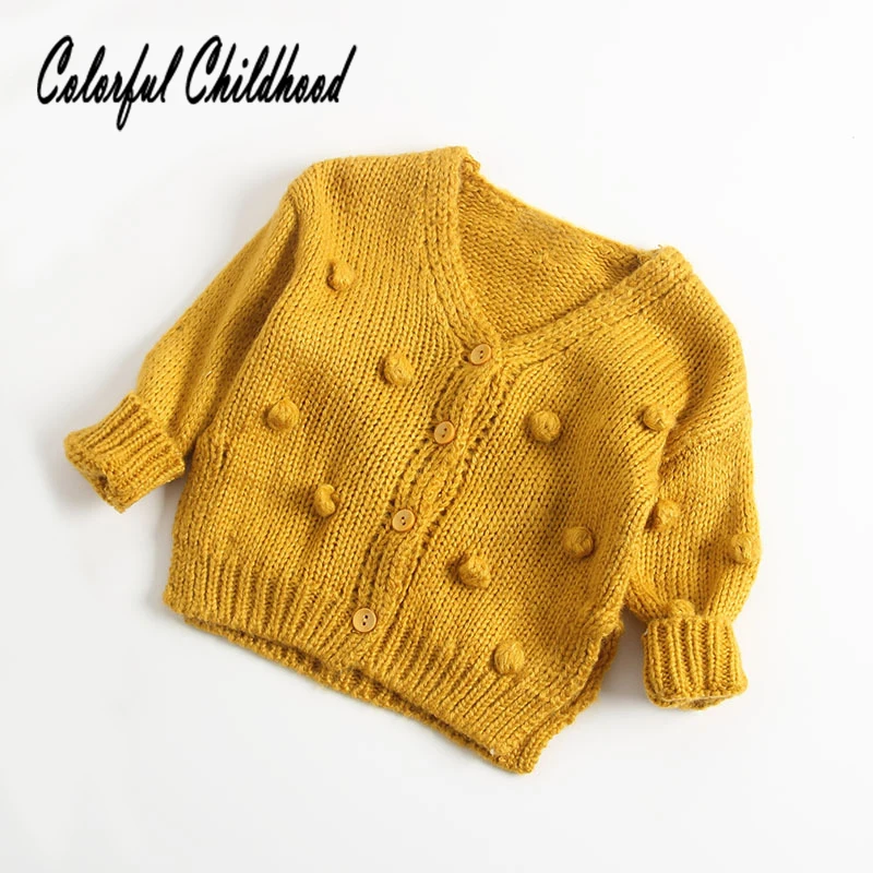 Adorable ball design sweater baby boy/girls long sleeve knitting outwear infant kids tops autumn winter children | Детская одежда и