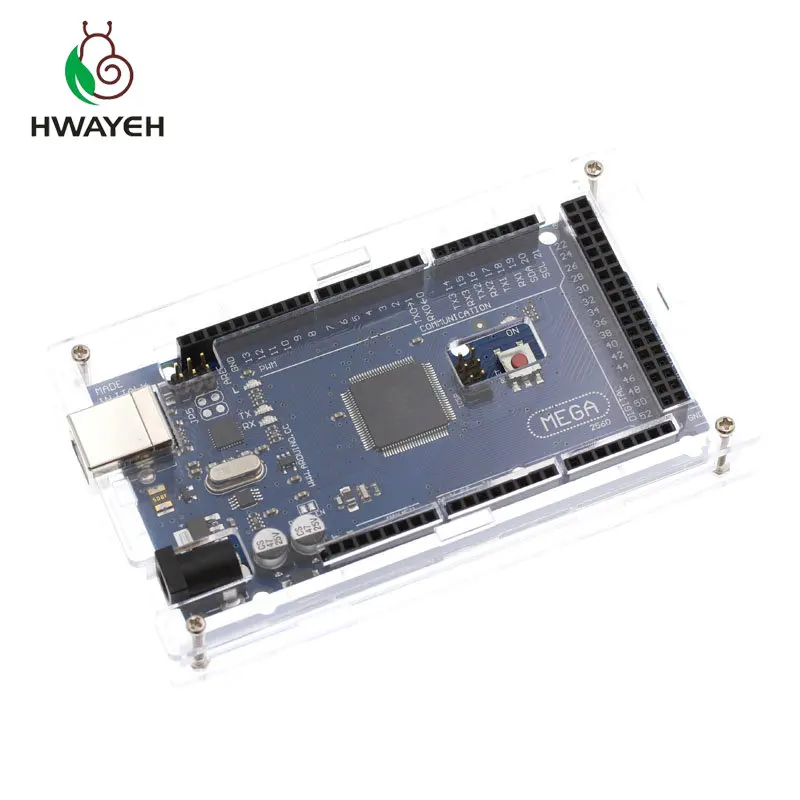 Прозрачный глянцевый акриловый корпус совместимый с корпусом arduino Mega2560 R3 1 шт.|box