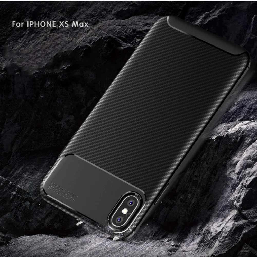 Чехол в деловом стиле для iPhone XS MAX XR X 6 7 8 Plus чехол из углеродного волокна с защитой
