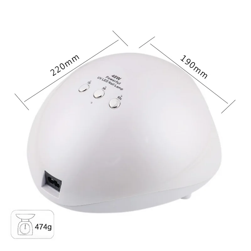 УФ лампа для сушки ногтей 48 Вт профессиональная Светодиодная 365 + 405нм отверждения