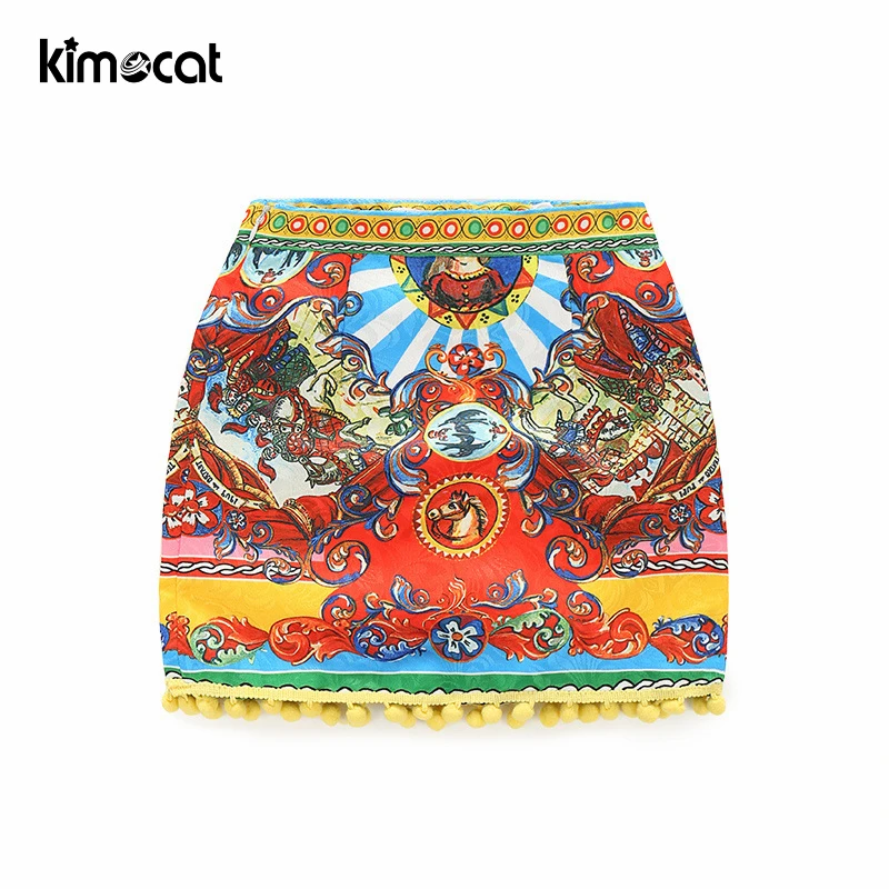 Kimocat летняя одежда для маленьких девочек детская милые комплекты хлопковая