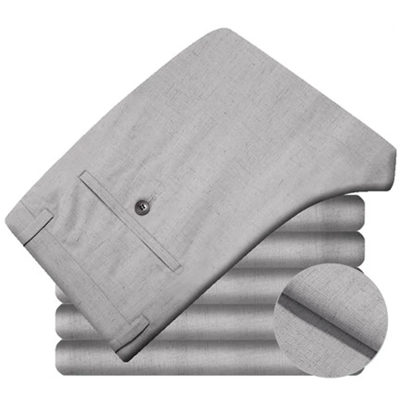 

Мужской брючный костюм жениха, темно-серые облегающие брюки на молнии, с защитой от морщин, для свадьбы, 2019