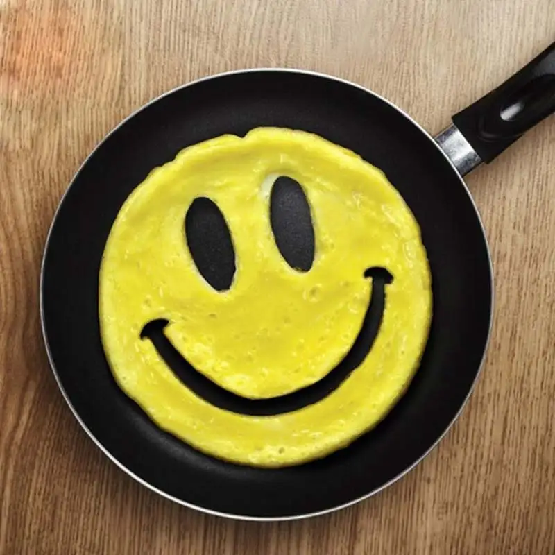 Горячая силиконовая улыбающаяся Яичница жареный торт формы Формирователь