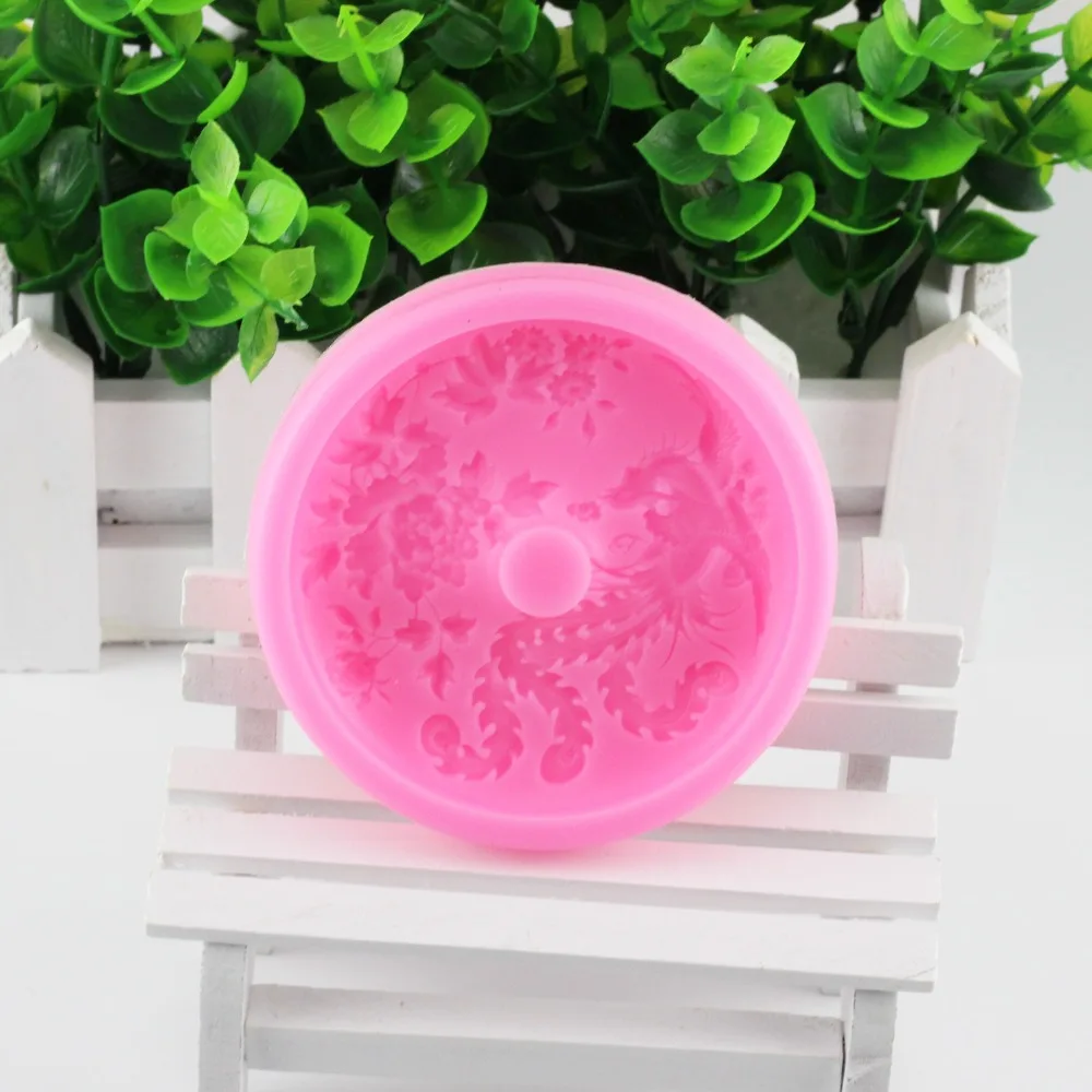 Классические Силиконовые формы для помадки с павлином форма торта печенья 3D