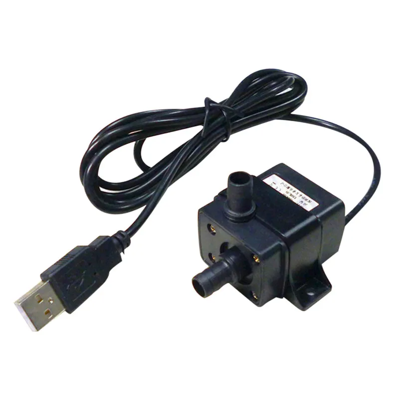 USB 5v 120LH Ультра тихий расход воды Водонепроницаемый насос бесщеточный мотор погружной бассейн Водяной насос Солнечный RF/USB - Напряжение: USB 5v 120LH