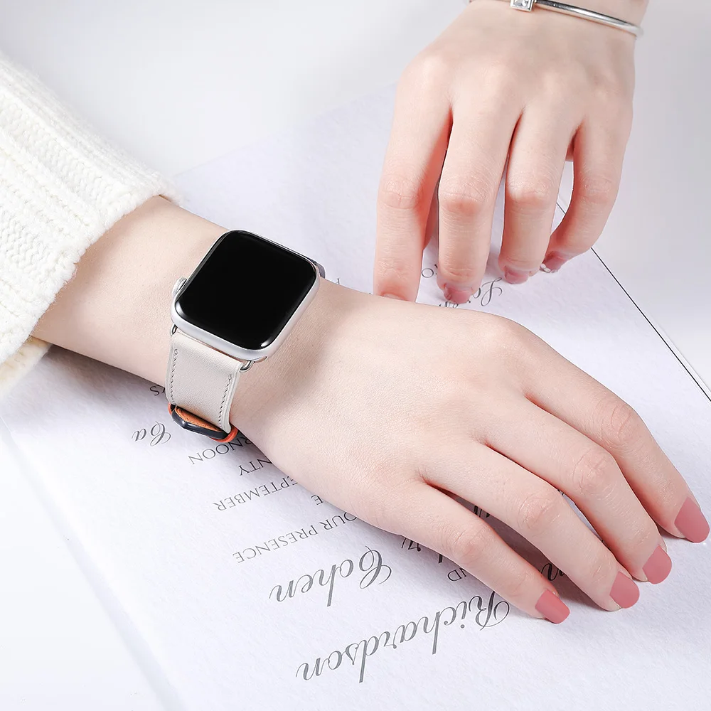 CHIMAERA Compatible for Apple Watch Band Leather 44mm 40mm 42mm 38mm Series 4/3/2/1 Fit iWatch Strap band | Наручные часы