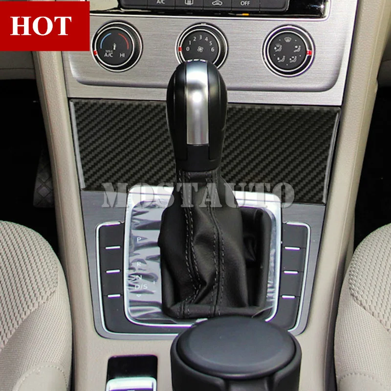 Консоль из углеродного волокна для Volkswagen Golf 7 MK7 панель переключения передач 2013 2018