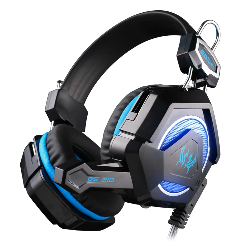 Kotion каждый GS210 игровой гарнитуры геймера проводные наушники стерео с микрофоном