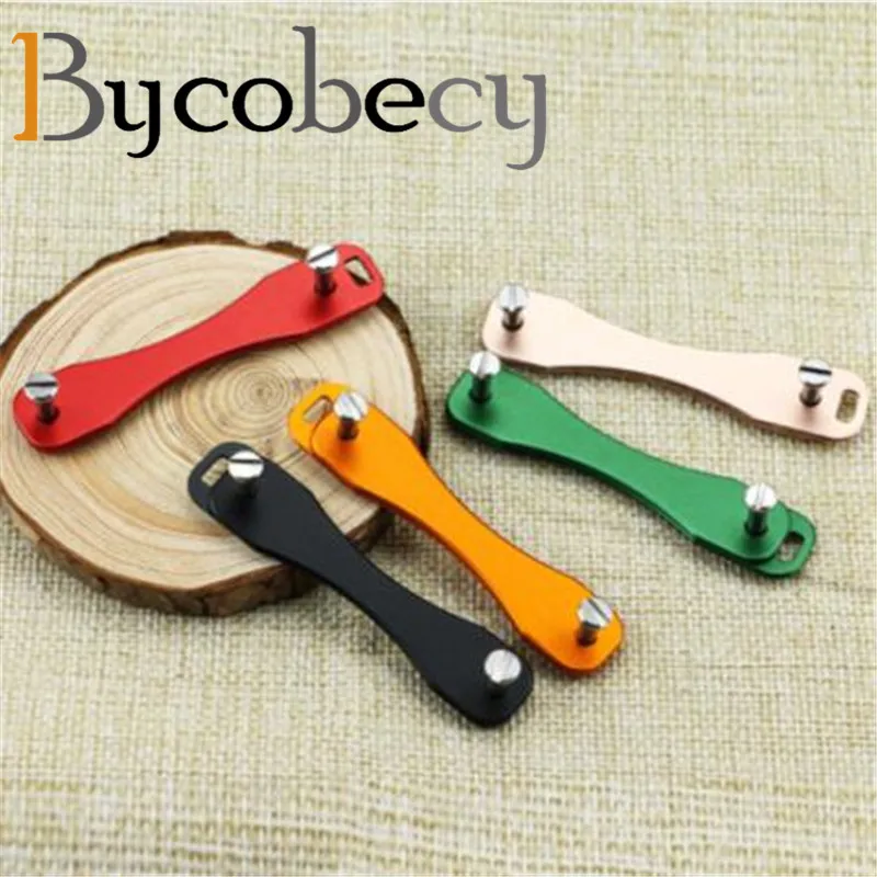 BYCOBECY DIY EDC Карманный держатель для ключей организовать Смарт брелок кошельки металлический держатель ключей для автомобиля коллектор брелок для ключей кольцо