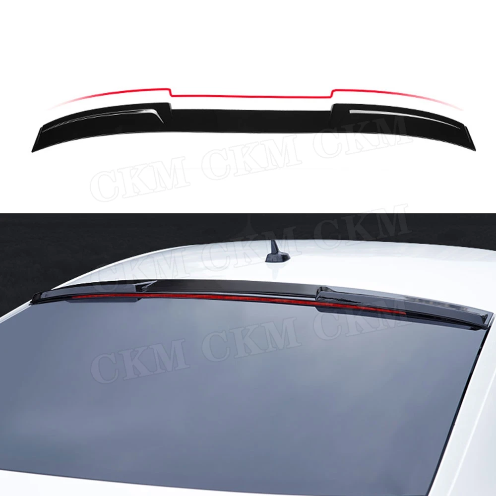 

Карбоновый задний спойлер на крышу, отделка для ветрового стекла, наклейка для Volkswagen CC VW Passat CC 2019, крылья из АБС-пластика